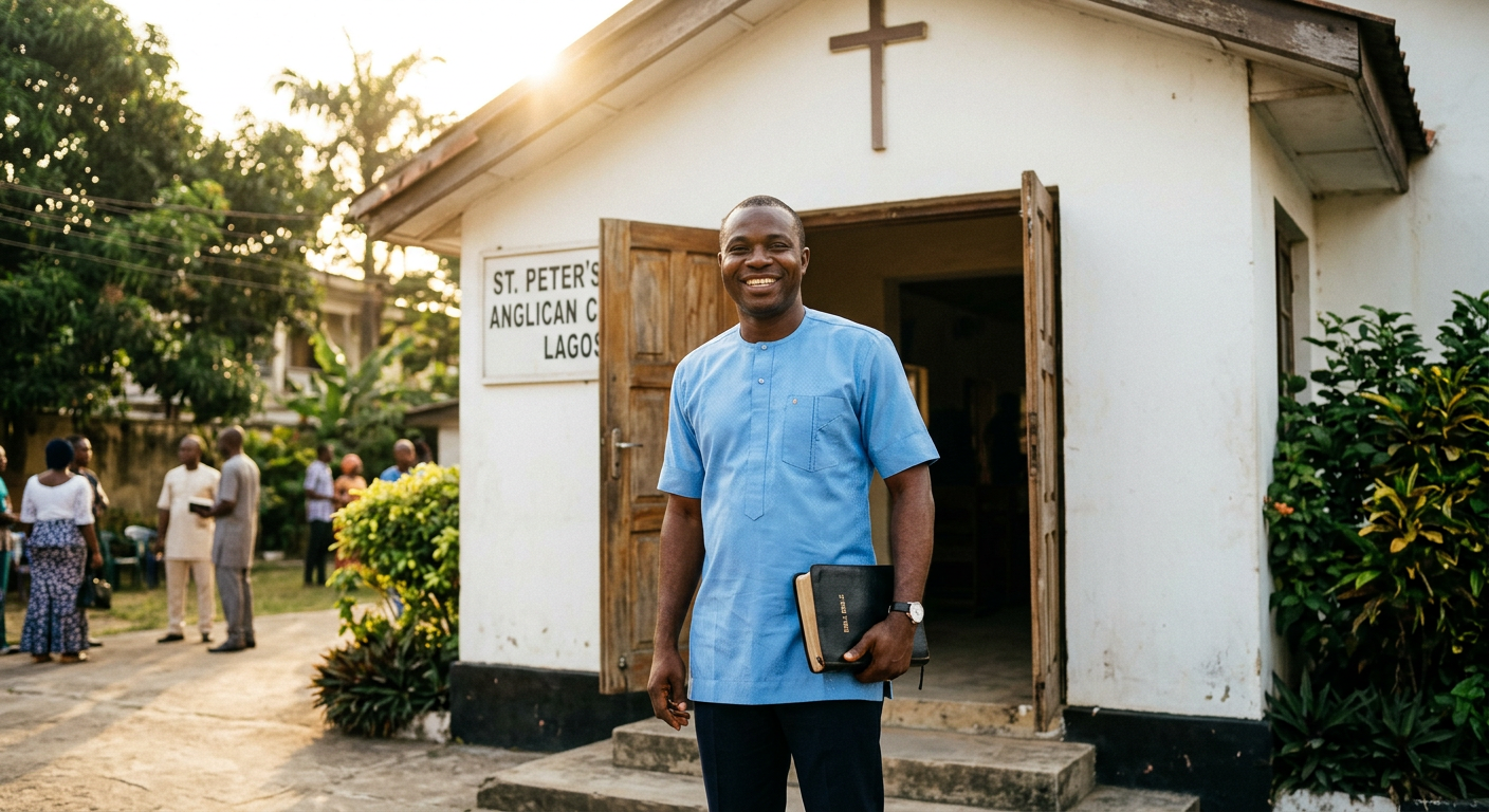 Bro. Emeka at his local church in Ibadan